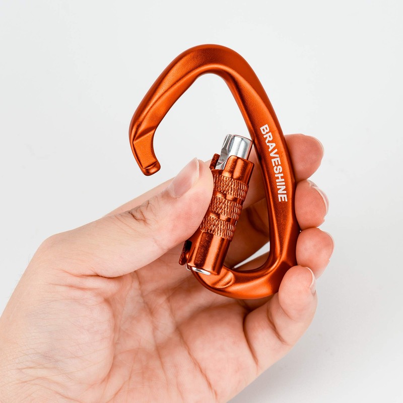 Carabiner 12KN Auto-lock BRAVESHINE Load Capacity 1,200 kg Locking Carabiner