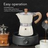 Moka Coffee Pot Octagonal Aluminum Classic Portable Hand Brewing Coffee