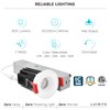 LUXRITE 1 Inch LED Recessed Lighting with Junction Box, 7W,