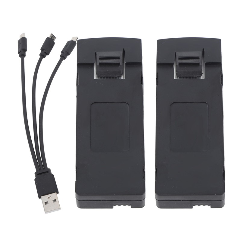 2PCS 3.7v 2600mah RC Aircraft Lithium Battery with Charge Line