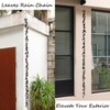 8.5 FT Rain Chain, Leaves Rain Chains for Gutters and
