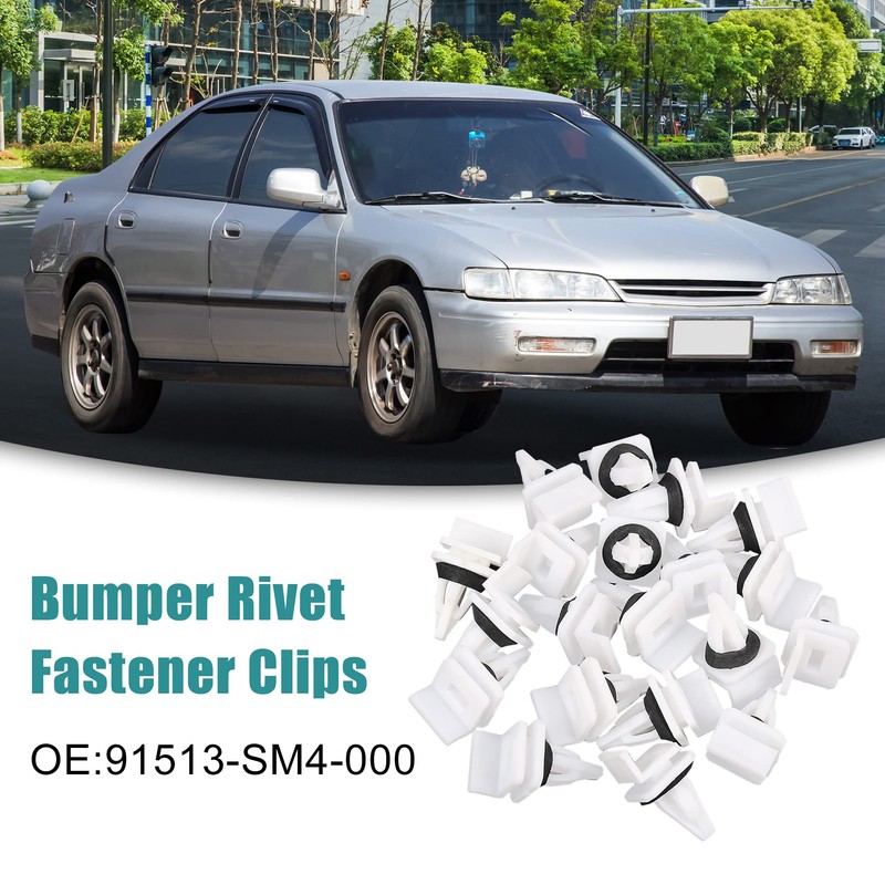 ACROPIX Car Rivets 91513-SM4-000 Bumper Fender Fastener Clips for Honda