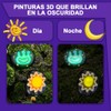 Kit Pintura Rocas Brillantes Oscuridad Set Completo Arte Manualidades Infantil