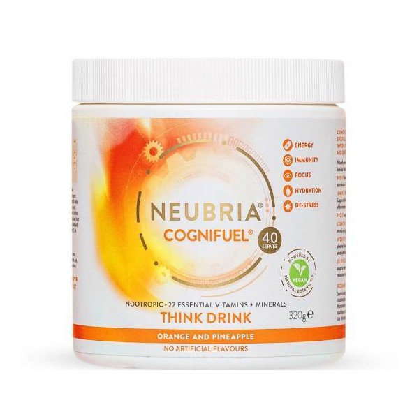 Neubria Cognifuel Orange Supplement Drink with Orange & Pineapple Flavour, 160gr