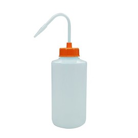 安元化成 NT洗浄瓶 カラーキャップB-II(広口)型 500ml オレンジイエロー #2