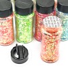 24 Colors Gow in the Dark Chunky Fine Mix Glitter