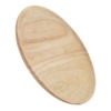 Elegant Round Wood Tea Tray Sushi Snacks Fruits Serving Plate
