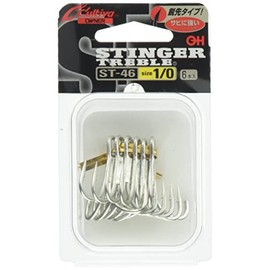 Owner Hook Cultiva ST-46 Stinger Triple Hook, No. 1/0, Gun Black Coat