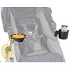 Burley Snack Bowl and Cup Holder, Black