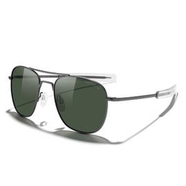 MERRY'S Classic Square Aviator Military Polarized Sunglasses for Men or Women S8636