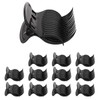 12 Pcs Hot Roller Clips Plastic Hair Curler Claw Clips