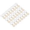 PATIKIL Leather Key Ring Set, Pack of 24, PU Leather