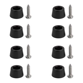YUEBOSUL 24 Pcs Cutting Board Feet with Stainless Steel Screws, 1/2 Inch Rubber Feet for Cutting Board, Non Slip Round Rubber Feet for Furniture Appliances Electronics