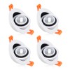 YGS-Tech 3 Inch Eyeball Gimbal LED Recessed Lighting Dimmable Downlight,