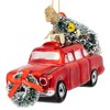SIKORA BS567 Car with Christmas Tree Decoration Glass Figurine Christmas