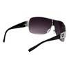 Khan Gearbox - Squared Curved One Piece Shield Sunglasses (Smoke