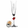 4youDesign Red Hearts Stem Champagne Flute - Engraved Name -