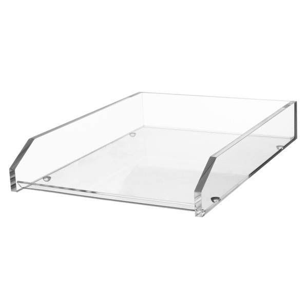 Kantek Acrylic Single Letter Tray, 10.6-Inch Wide x 13.9-Inch Deep