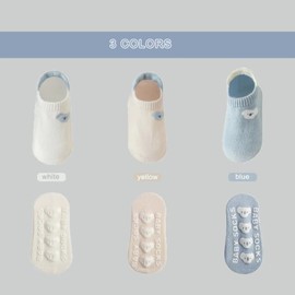 Aoluvy - Calcetines antideslizantes para bebé para primavera y verano, 5 pares. Calcetines antideslizantes para niños y niñas, Style-C, 1-3 Años