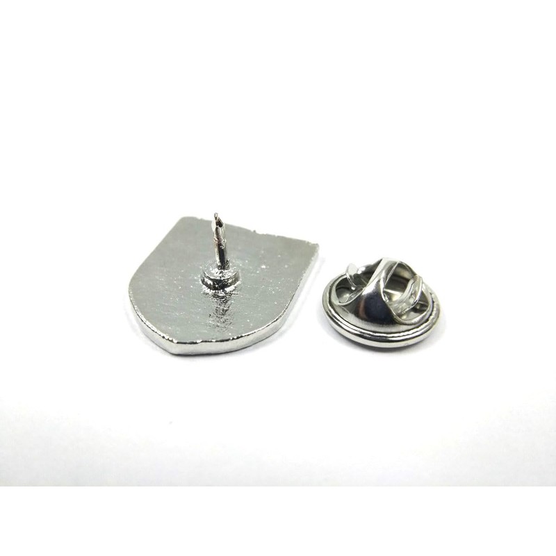 [F NODE] Italian Flag Color Pin Badge Shield Shape 0.7