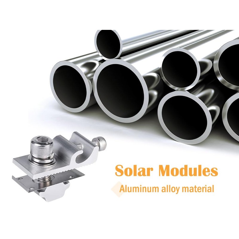 Kellegour 12Pieces Solar Panel Grounding Clamp,Mounting Solar Module,Solar Panel Grounding