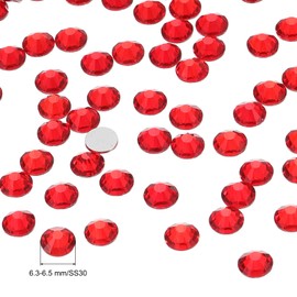 PATIKIL SS30 288 Pieces Rhinestones for Crafts and Rhinestones for Crafts, Costumes, Make-Up (Red)