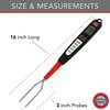 Grille Perfect Digital Meat Thermometer Fork for Grilling and Barbecue