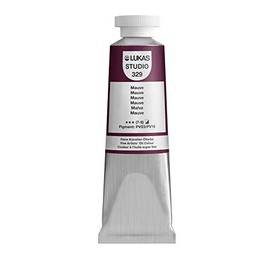Lukas Studio Artist Oil Color Paints - High-pigment oil paint made with natural binder for artist, painting, & more! - [Mauve - 37 mL]