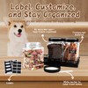 Geyecete 3 Pack Clear Plastic Jars with Lids Pet Snack