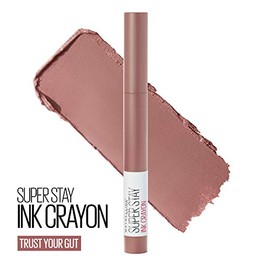 Maybelline Superstay ink crayon Lipstick, Matte longwear lipstick Makeup, Trust Your Gut