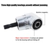 AUTOTOOLHOME Flexible Drill Bit Extension with Right angle Drill Adapter