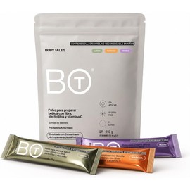 Electrolitos en Polvo Sin Azúcar Surtido de Sabores 21 Sticks Con fibra soluble, electrolitos y vitamina C. Sin gluten, 0 carbohidratos, sin colorantes artificiales. Endulzado con monk