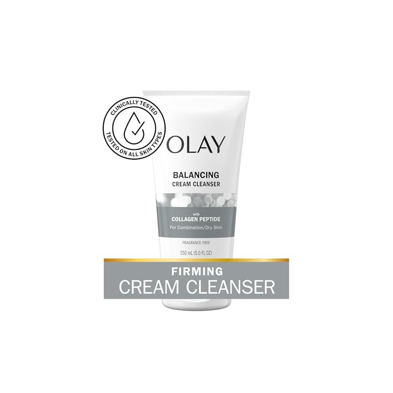 Olay Regenerist Collagen Peptide 24, Limpiador Facial, Libre de Fragancia,