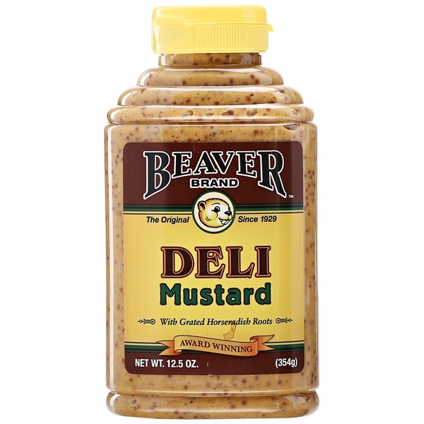 Beaver Deli Mustard, 12.5 Ounce Squeeze Bottle