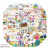 Kawaii Cartoon Stickers Set,100 Piece Non Repeating Stickers Waterproof Vinyl