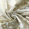BESTRIPES Long Fabric Shower Curtain, Beige and Tan Ombre Boho