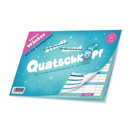 Quatschkopf Winter, City Country River Version for Cold Days, Game Block with 35 Fun and Creative Categories, Gift Idea Winter Holiday Boys Girls, Family Game from 9 Years