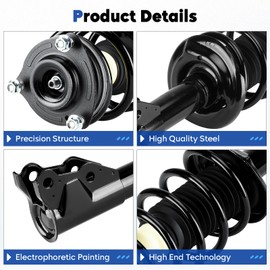Front and Rear Complete Struts Assembly Shock Absorber Compatible with Honda Civic/Acura CSX 2006-2011, Replace for 172287 172286 5609, 2Pcs