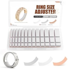 Ring Size Adjuster Loose Rings Invisible Reducer Jewelry Guard Sizer Tightener, Fitter, Reducer for Wide Rings, Multiple Resizer & 3 Colors, 6 Sheets /234 Pcs - Color: Transparent, Gray,Skin color