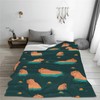 Capybara Throw Blanket Soft Cozy Plush Warm Fleece Blanket for