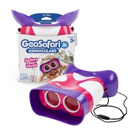 Educational Insights GeoSafari Jr. Kidnoculars Pink Binoculars For Toddlers & Kids, Toy for Boys & Girls, Classroom Must Haves, Ages 3+