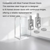 2 pcs Compatible with Framed Shower Door Hinge Pin Replacement,