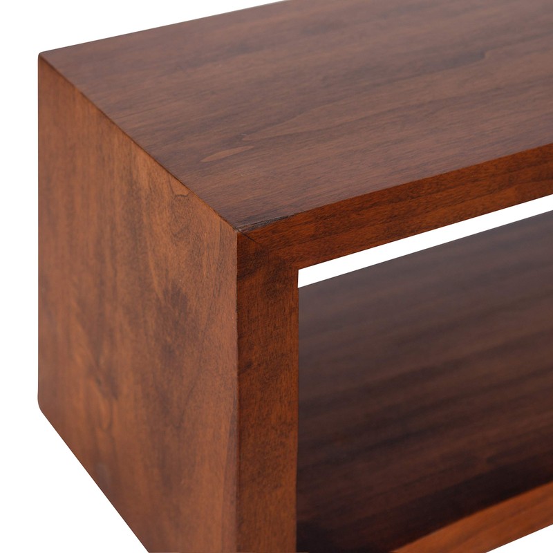 Kate and Laurel Holt Modern Floating Wood Wall Shelf, 30