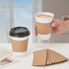 RACETOP 12 oz 50 pack Disposable Paper Coffee Cups with
