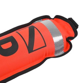 Keenso de Marcador de Superficie, Accesorios de Buceo de Marcador de Superficie de Alta Visibilidad de 6 pies de Marcador Inflable(180.50 * 15.70 * 2.00cm-Rojo)