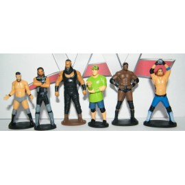 WWE Wrestling Deluxe Mini Figure Set of 12 Toy Kit with 10 Figures, Tattoo More!