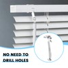 SATUY 24 Pcs 3.25 Inch Valance Clips, Clear Plastic Valance