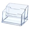 YOKIVE Acrylic Business Card Holders, 2 Slots Business Card Display,