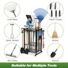 Garden Tool Organizer Rack Up to 50 Tools, Heavy-Duty Steel