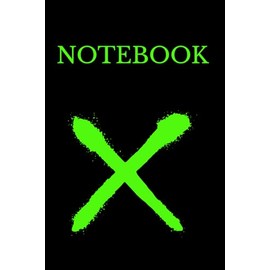 Minimalist Grid Notebook A5 – Matte Black Cover with Green Cross | College, Office & School Journal: Stylish graph paper notebook with a matte black ... journaling, coding, or professional use.